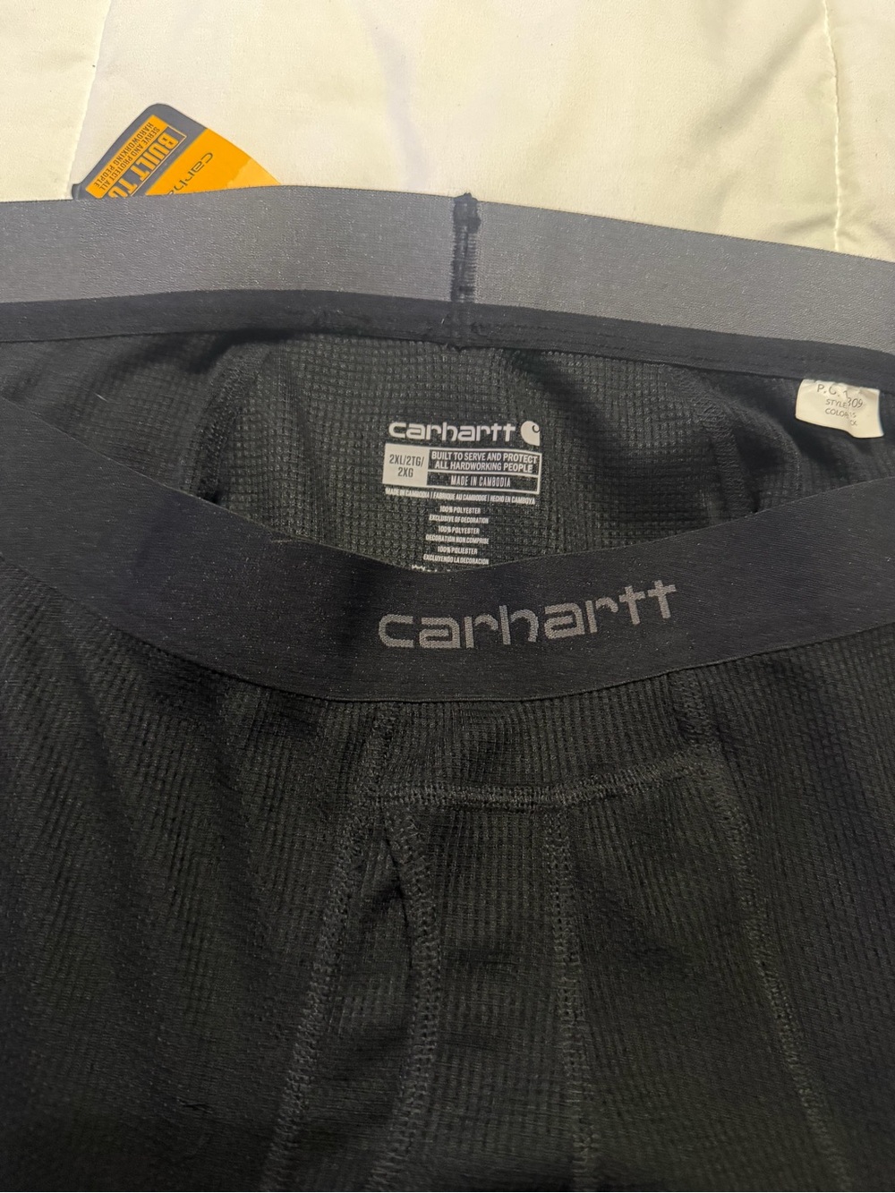 Carhartt Black Men's Thermal Leggings - Picture 2 of 7